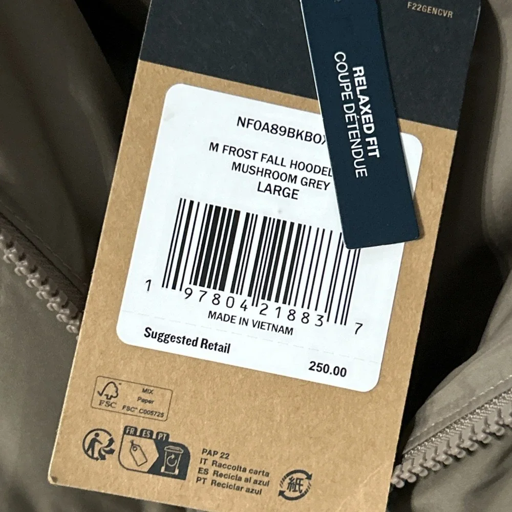 NWT The North Face Frost Fall 600 Down Hooded Jacket Puffer Sz Large $250‎ New